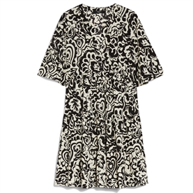 Weekend Max Mara Ely Kjole, Black Batik Print 